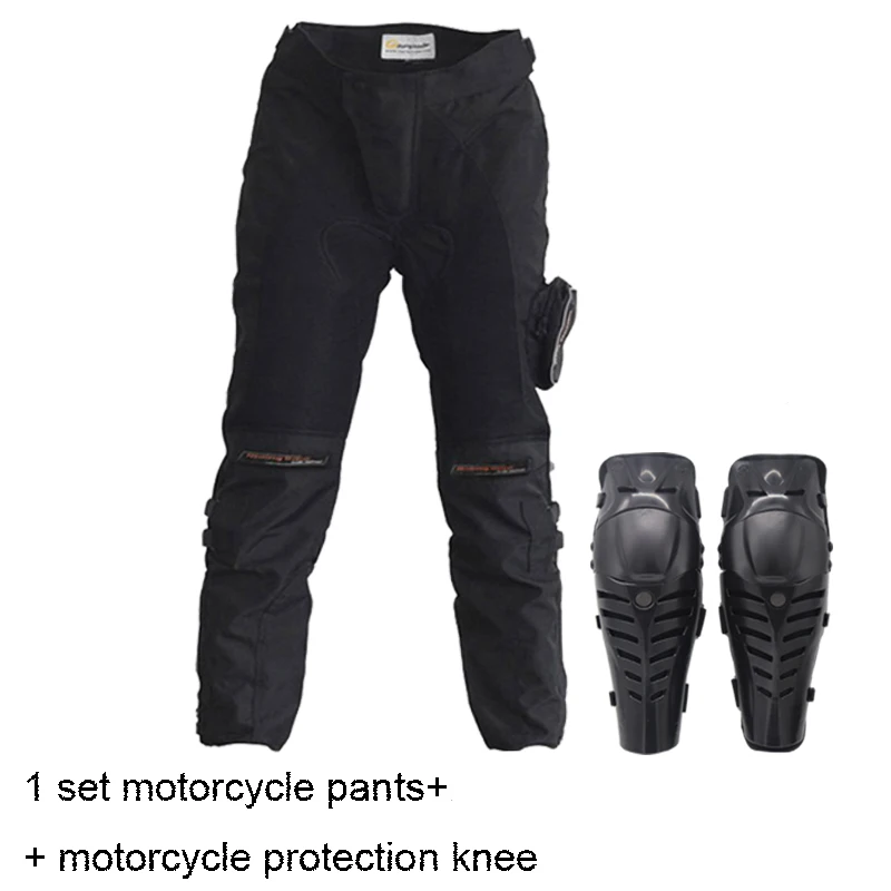 

Motorcycle Pants Motorbike Knee Protective Pants Trousers Moto Pants Protective Gear motorcycle protection knee+motorcycle pants