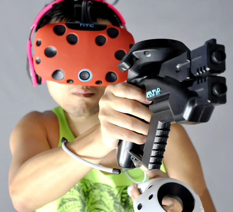 VR Shop Shooting Game Small Pistol Gun VR HandGun For HTC Vive Glasses 