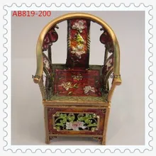 Миниатюрный антикварный стул, шкатулка для украшений, украшенная камнями, китайский стул в форме, декоративный подарок на свадьбу