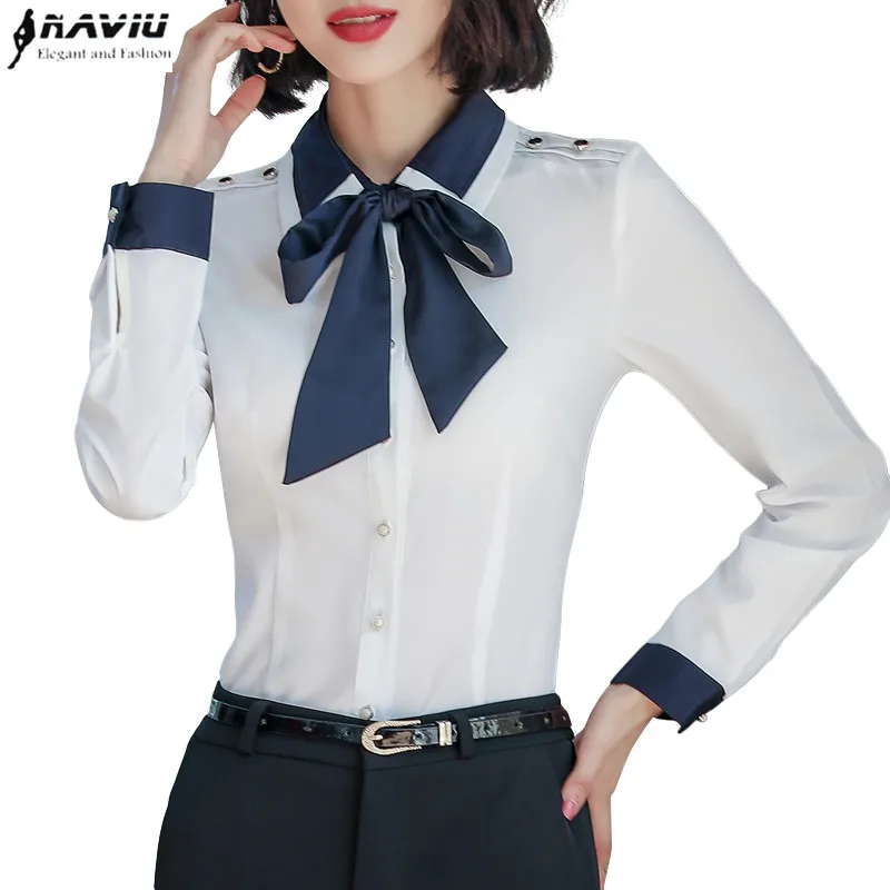 Высокое качество blusas mujer de moda Женские топы и блузки элегантная тонкая шифоновая рубашка размера «Плюс» с длинным рукавом