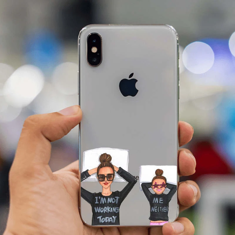 Чехол для телефона для iPhone 11 pro max 7 8 6 6s Plus X Xs XR XS Max 5 5S SE Мягкий силиконовый чехол для волос для маленькой девочки - Цвет: Style 16