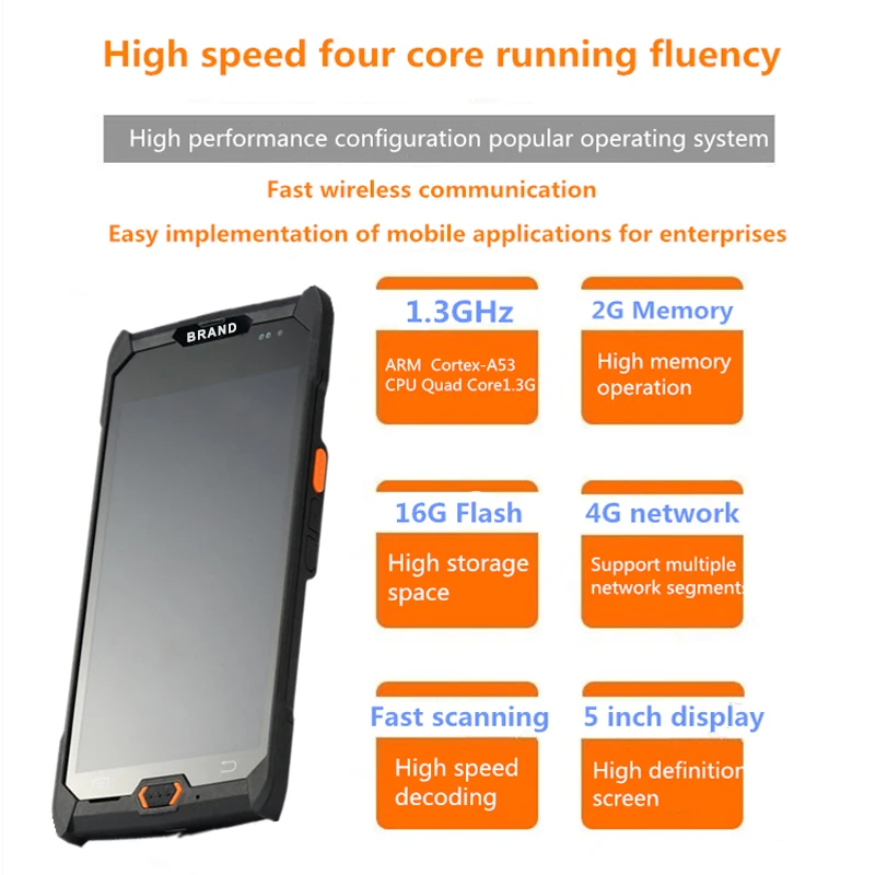 Tela de Toque Scanner de Dados Leitor de Código de Barras sem Fio Grande Handheld Terminal 1d - 2d Bluetooth Wi-fi Gps Coletor Pda 4g Pos 17 Cheap Scanners