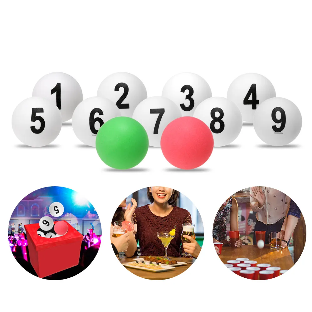 12pcs Table Tennis Balls Numbered Ping Pong Balls Entertainment Game
