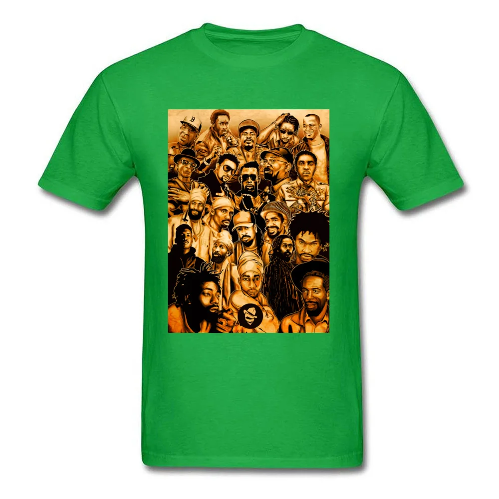 Dancehall Legends 19663 100% Cotton Fabric T Shirt for Men Design T Shirt Gift Hip Hop Round Neck Tops & Tees Short Sleeve Dancehall Legends 19663 green