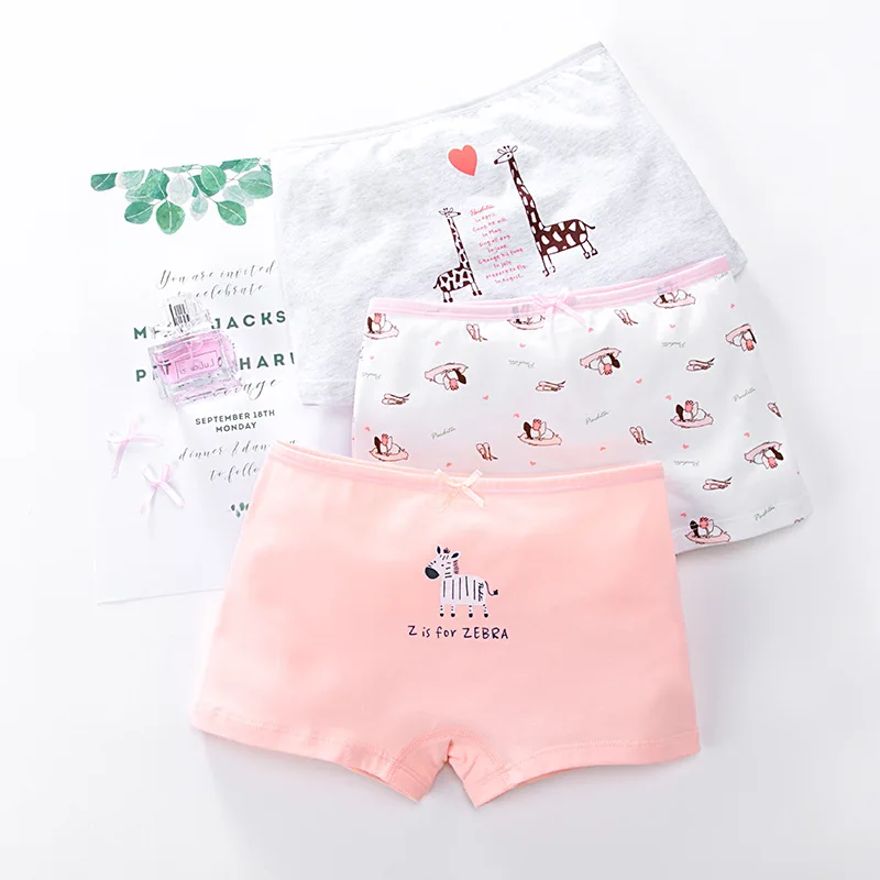 

3pcs/lot 2019 New girls' panties, cotton panties, children's pants, girls' shorts, Triangular/flat girls underwear Tobani