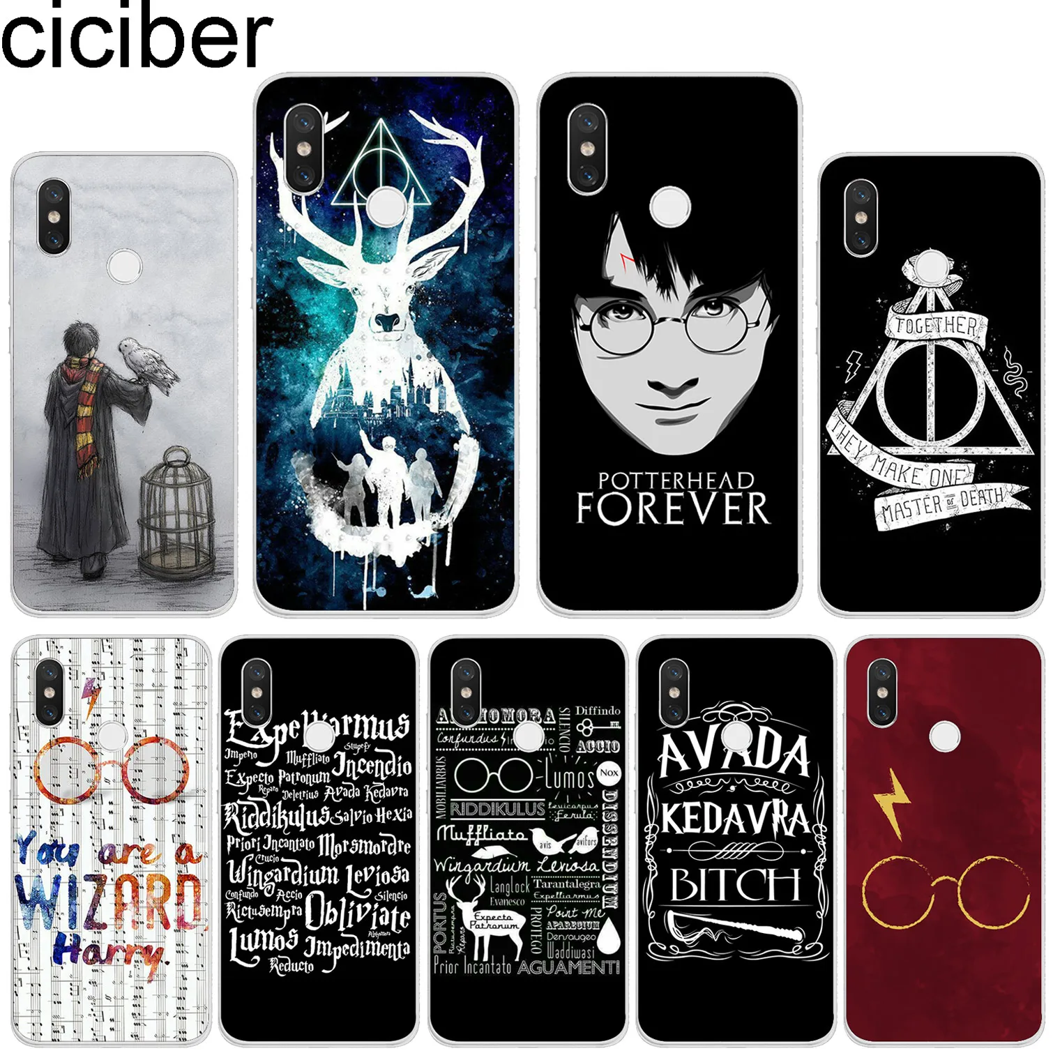 

ciciber for Xiaomi MIX MAX 3 2 1 S Pro Soft TPU For Xiaomi A2 A1 8 6 5 X 5C 5S Plus Lite SE Poco Phone F1 Cases Harry Potter