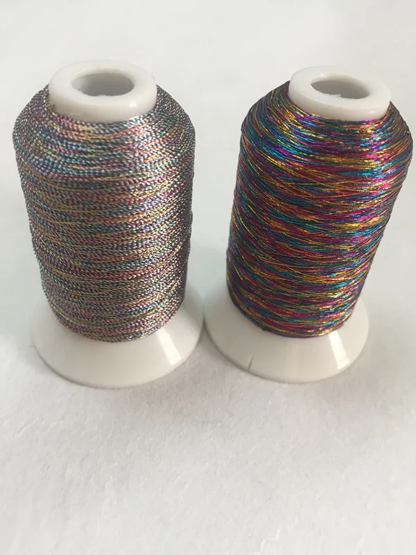 Buy Simthread Variegated Colors Multi colors Metallic