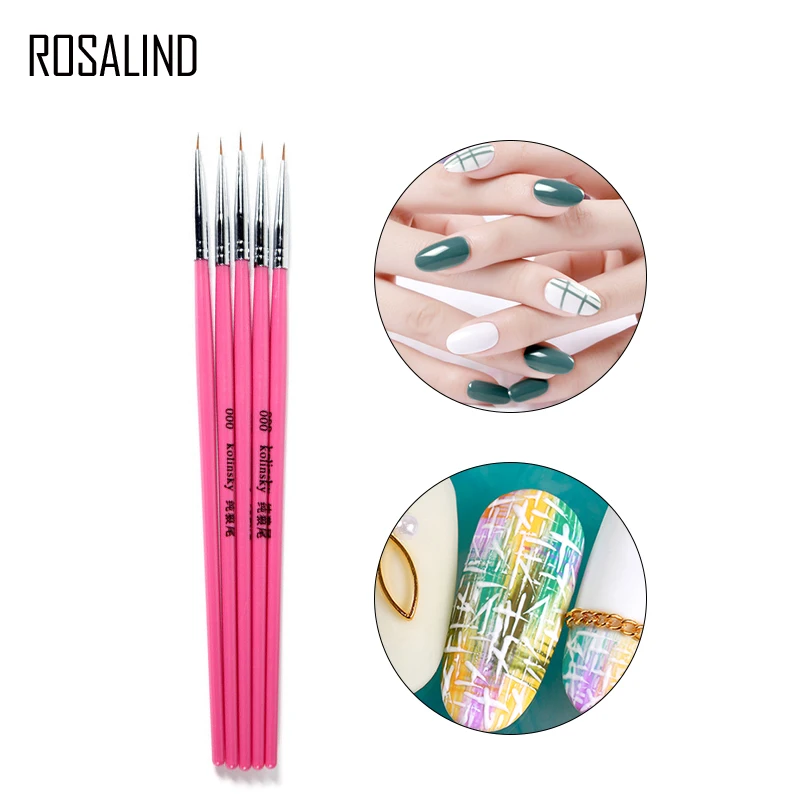 

Rosalind 1PCS Nail Brush Acrylic UV Gel Nail Art Paint Drawing Pen Liner Brush For Manicure Tools Brushes Nail Art for manicure
