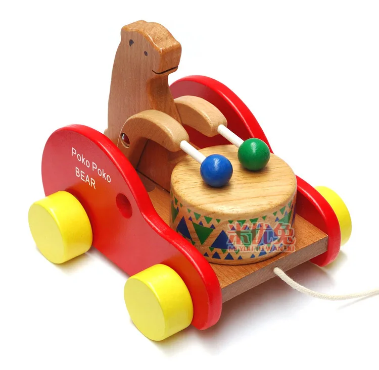 Детский игрушечный музыкальный инструмент, Детские барабаны для раннего обучения, креативные деревянные образовательные игрушки для детей, обучающие игрушки