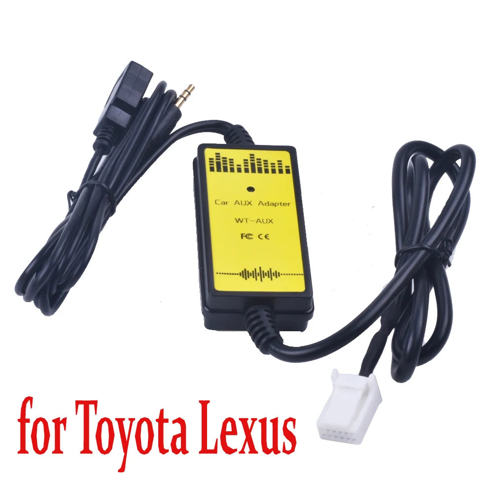 

Professional Auto Car USB Aux-in Cable Adapter MP3 Player Radio Interface for Toyota Camry/Corolla/Matrix 2*6Pin Audio AUX Cable