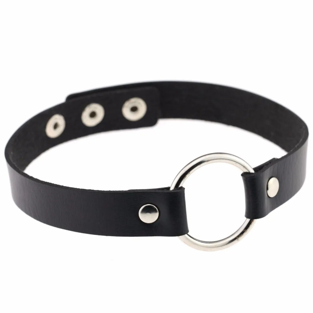 2020 Newest Jewelry Women Punk Rivet Gothic Choker Necklace DIY Handmade PU Leather Harajuku Grunge Funky Torques Anime | Украшения и