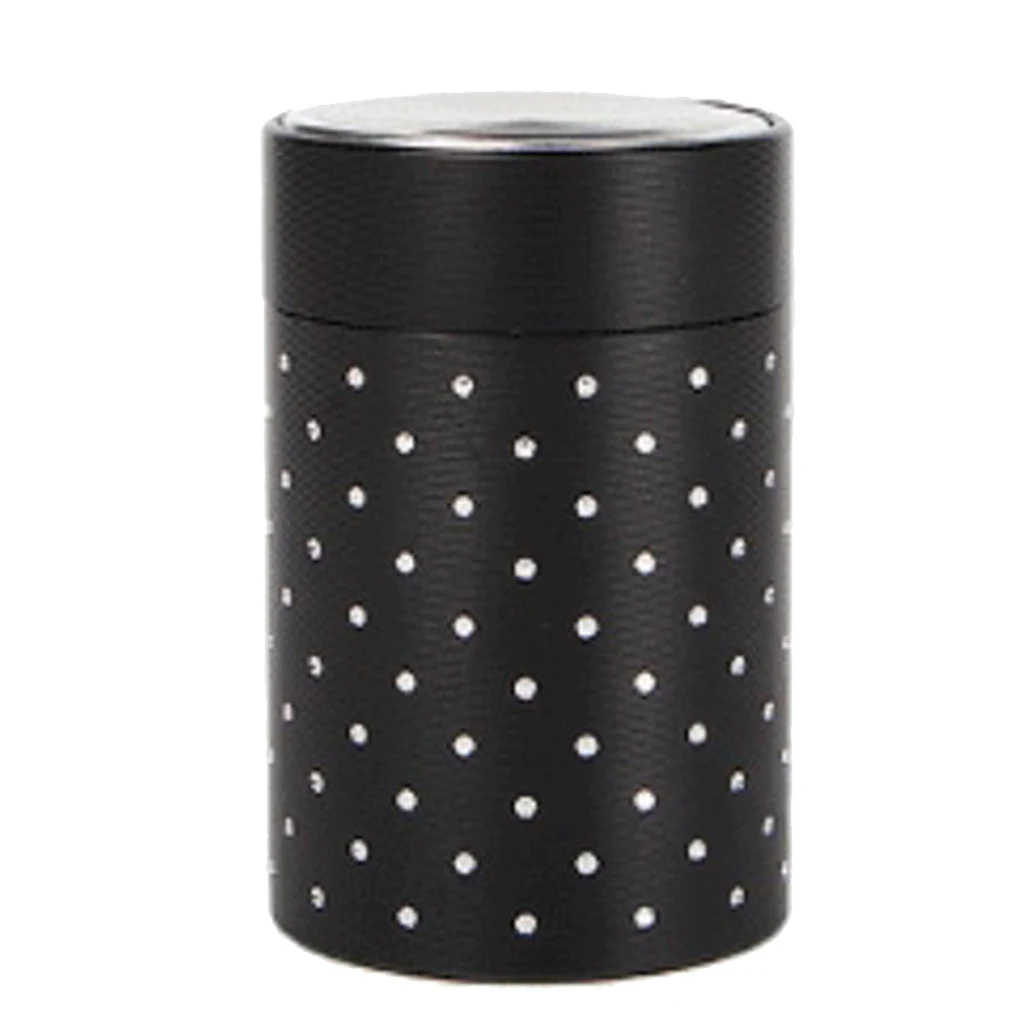 Tea Caddies Round Metal Tea Box With Lid Tea Jar Coffee Powder Cans 7 x 4.5cm