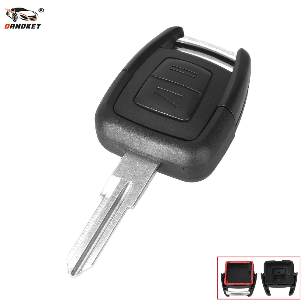 

Dandkey Replacement 2 Button Remote Key Shell For Vauxhall for Opel Astra Vectra Zafira Right Uncut Blade(YM-28)