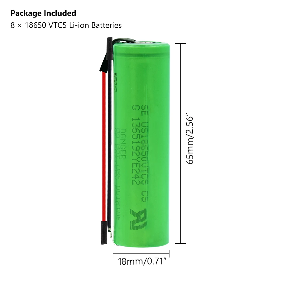 Новая VTC5 18650 батарея 30A высокий расход 3,7 в 2600 мАч US18650VTC5 литиевая 18650 перезаряжаемые батареи для фонарика+ DIY Linie