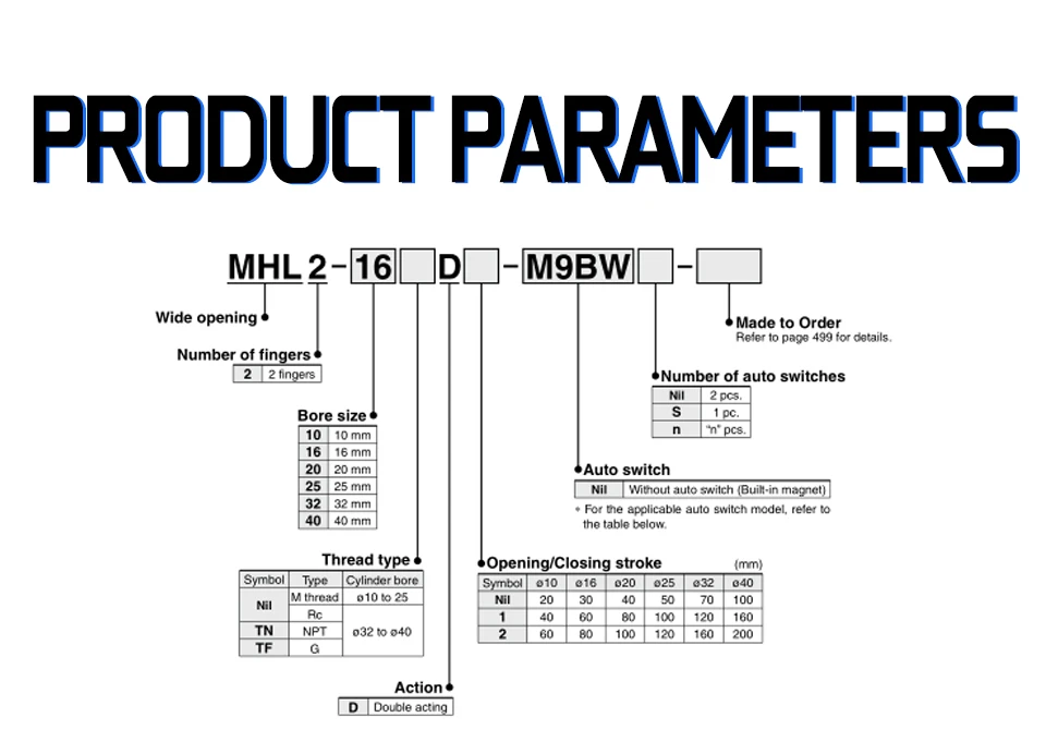 MHL2 10D 16D 20D 25D 32D 40D 1 2 двойного действия пневматический захват широкого типа Воздушный Захват параллельный цилиндр Al зажимы диаметр 10-40 мм