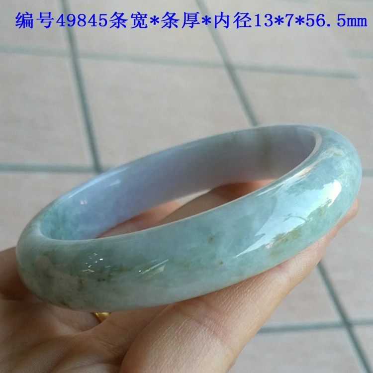 49845 a offer jade old pit waxy spring color medium violet bracelet with certificate | Украшения и аксессуары