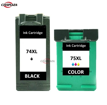 

CISSPLAZA compatible ink cartridge for HP74 XL 75 XL Black & Tricolor Ink Cartridge C4280 C4285 C4385 C4480 J5750 J5780 J6450