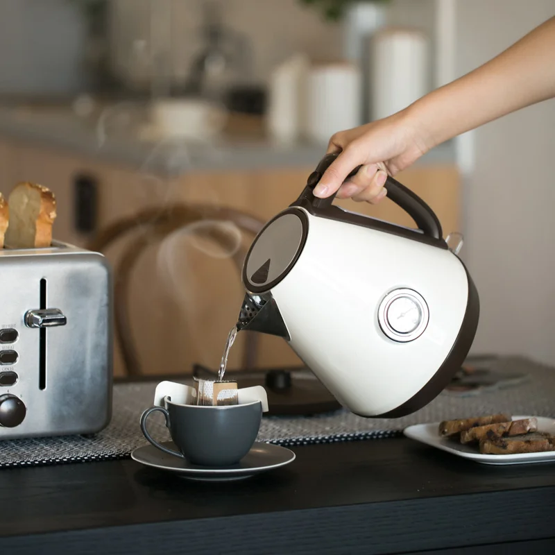YEATION Home 1800 л ретро Электрический чайник с измерителем температуры воды 220 Вт