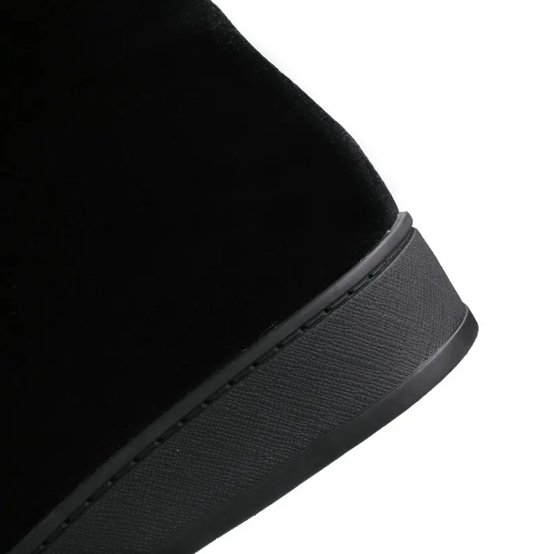 Alto Piattaforma Caricamenti Inverno Donna Neve Signore Ginocchio Caldo Sexy Partito Nero Peluche Stivali Da Sposa Delle Donne Il Sistema Nemaone Della Piatto Di Del Scarpe w4X7aZnq