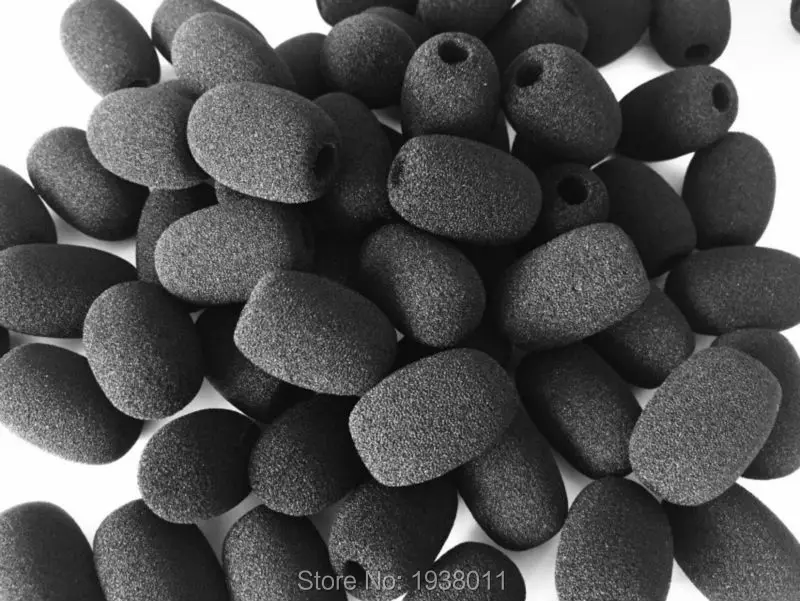 50 PCS Free Shipping headphone mic cover replacement Foam Headset Microphone cover ,call center