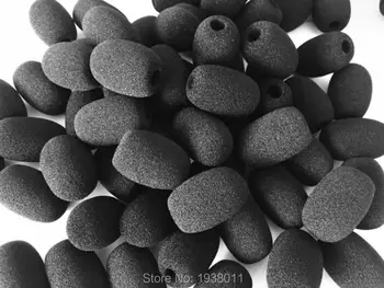 

50 PCS Free Shipping headphone mic cover replacement Foam Headset Microphone cover ,call center headset windscreen earphone foam