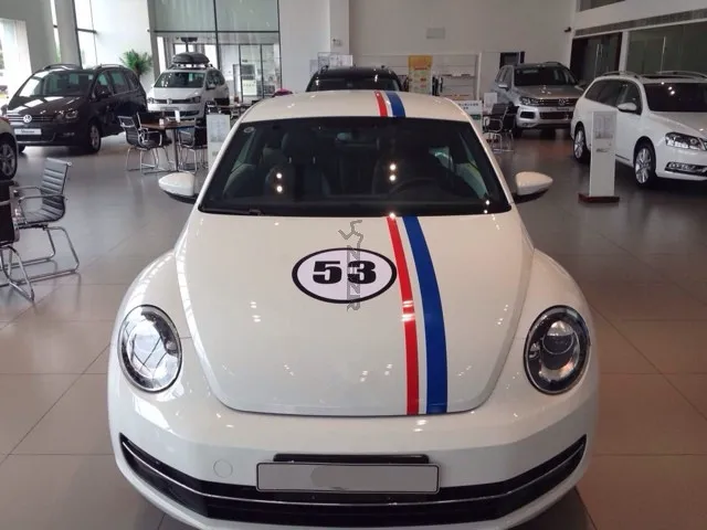 

Trendy Blue White Red Number 53 Sport Style For Volkwagen Beetle Z2CA382