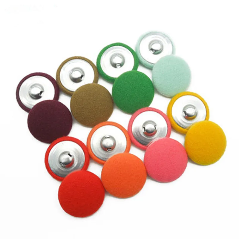

High-Grade Coat Windbreaker Covered Buttons Multi-color Sewing Accessories Fabric Covered Buttons Cloth Fabric multi-size 8pc