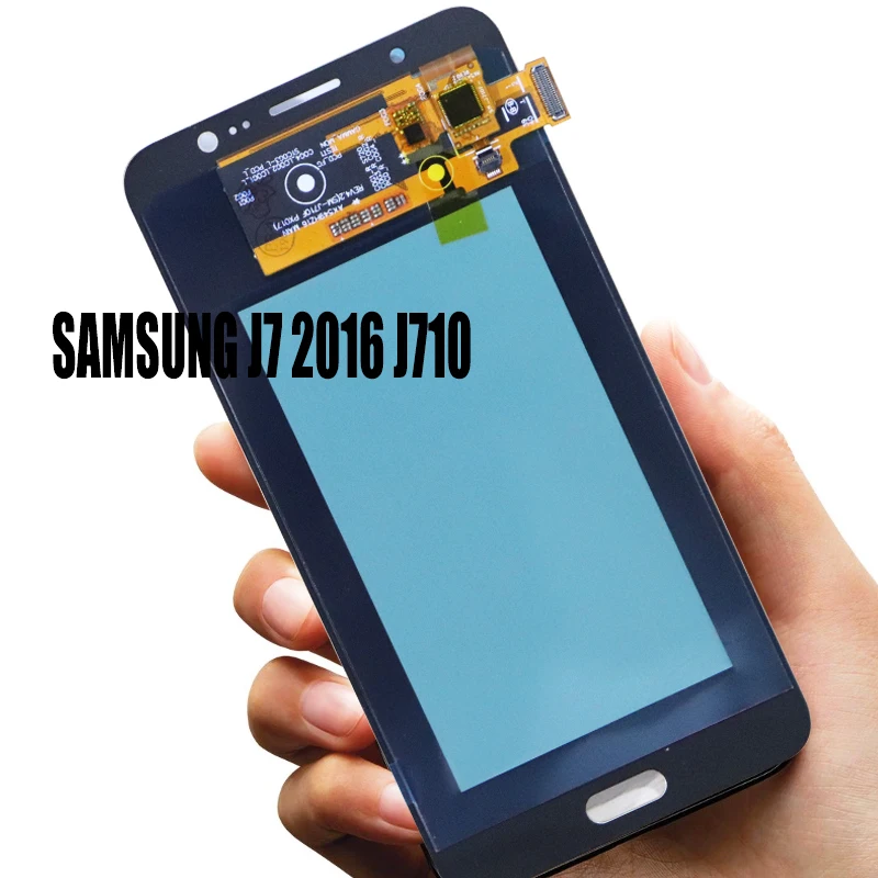 Оригинальный Super AMOLED дисплей 5 дюйма для Samsung Galaxy J7 2016 J710 J710F J710FN J710M J710Y ЖК с