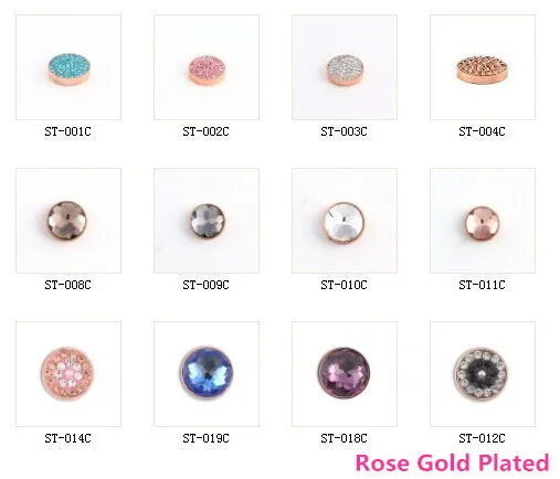 Acero inoxidable Cristal de lujo Cambio pulsera ajuste para 12mm piedra imán 1 piezas Acero inoxidable Cristal de lujo Cambio pulsera ajuste para 12mm piedra imán 1 piezas