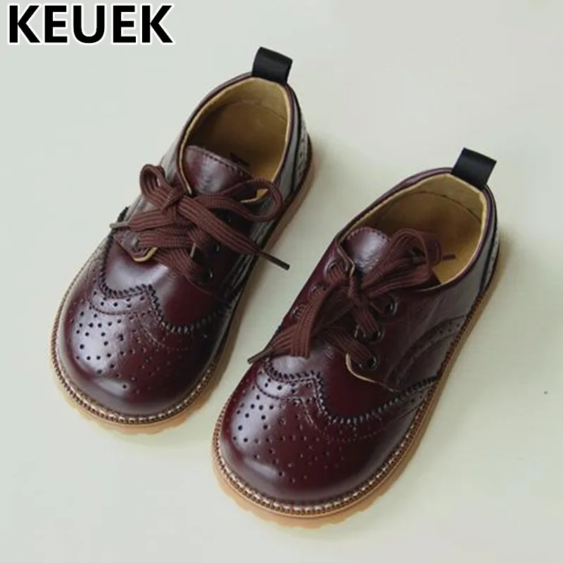NEW Spring Single Shoes Children Genuine Leather Oxford shoes Boys