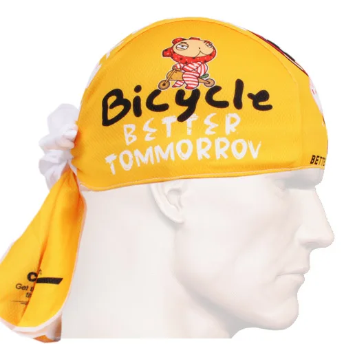 2016 New Men 's Cycling Headwear Cap Hat yellow Bike coverchief Bicycle