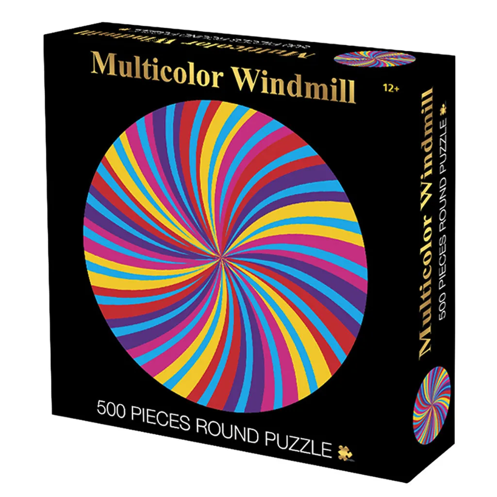 

1PC Puzzle Round Puzzle Toy Colorful Windmill 500 Capsules Perfect Gift Brain Game 5.15