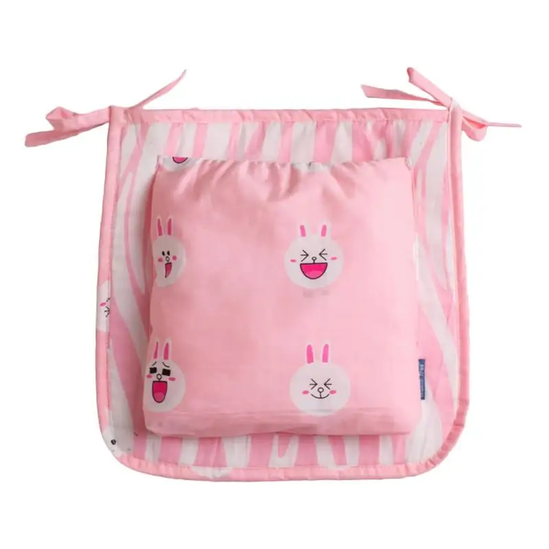 Детские пеленки мешок для Водонепроницаемый многоразовые влагонепроницаемый рюкзак с карманами и принтом подгузник, Слои подгузник, подгузник детский коврик для коляски - Цвет: Розовый