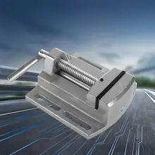 Миниатюрный Настольный тиски алюминиевый, Настольный зажим Плоские Губки сверлильный пресс тиски Мини Скамья тиски 2,5 дюйма