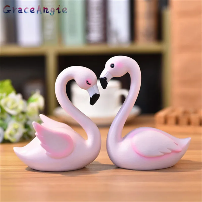 

GraceAngie Home Decoration Ornaments Flamingo Cute Styling Cake Baking Supplies Jewelry Accessories For Little Girl