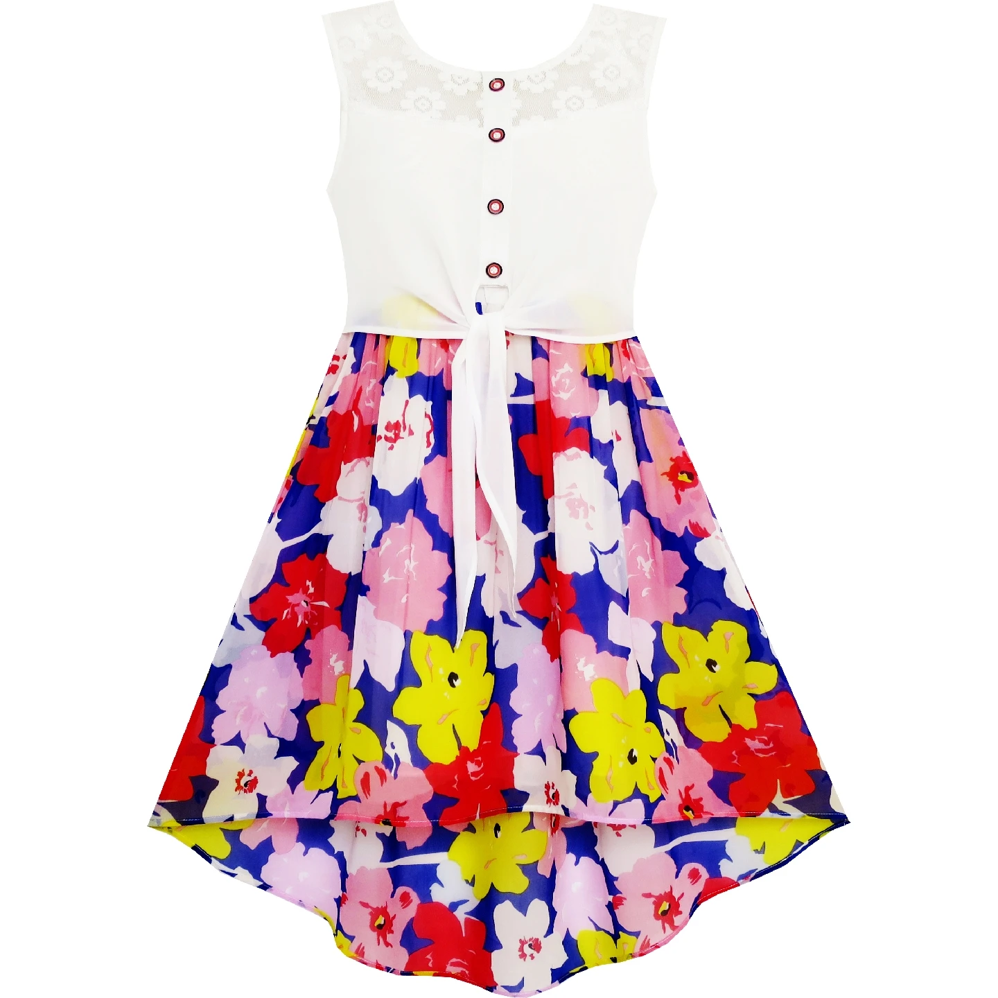 Sunny Fashion платья для девочек новогодние костюмы Кружево в Шифон В полоску Черный