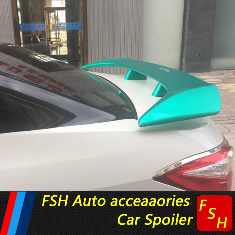 

For Hyundai Accent Elantra Spoiler High Quality ABS Material Car Rear Wing Primer Color Rear for Hyundai Sedan Universal 2000+~