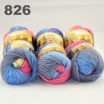 

6x50gr Skeins NEW Chunky Hand Coarse Knitting Scores wool yarn 826