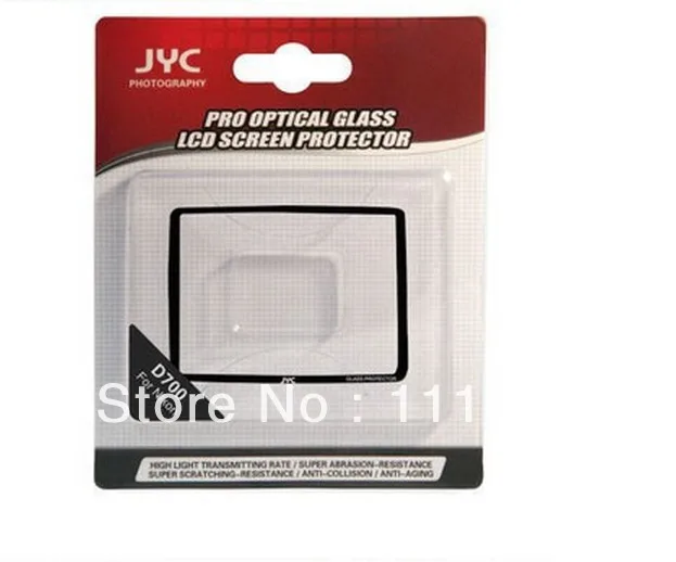

Tracking number 12pcs/lot JYC Camera LCD Screen Protector Cover (Optical Glass) For AFS D700 Camera Accessories