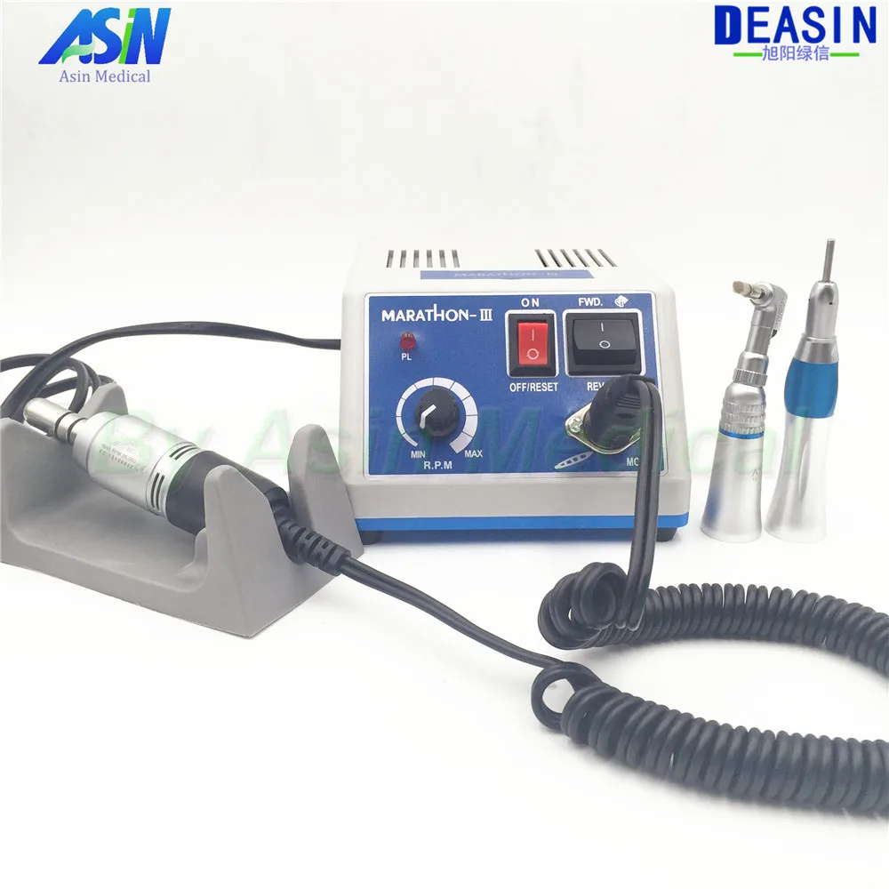 

High quality E type Dental Lab Marathon Electric Micro Motor with Contra Angle Straight Handpiece micromotor