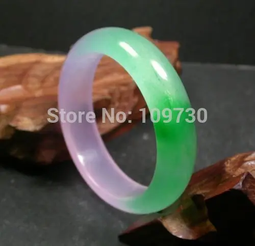 

Free Shipping 001531 CHINESE Icy Green icy Lavender Bangle Bracelet 60 mm ()
