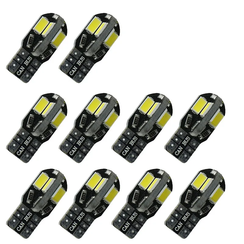 10 шт. T10 светодиодный светильник теплый белый 194 W5W 5730 8 SMD СВЕТОДИОДНЫЙ Canbus