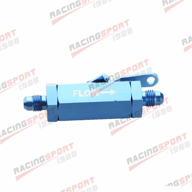 4AN 4AN AN4 an-4 Shut Off Valve Fitting Aluminum Black//Blue