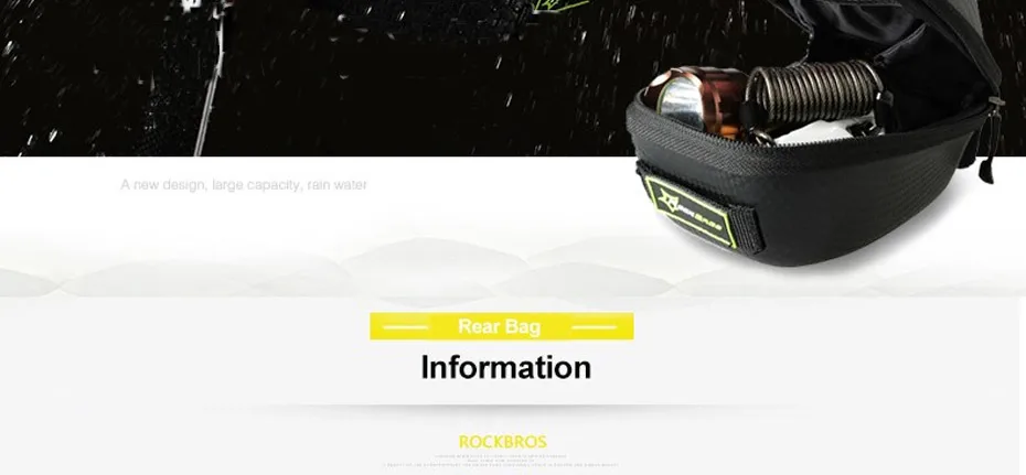 Clearance ROCKBROS Bike Bag Carbon Fiber Pattern Bike Saddle Bag Waterproof Bicycle Rear Bag Large Capacity Back Bags MTB Road 8