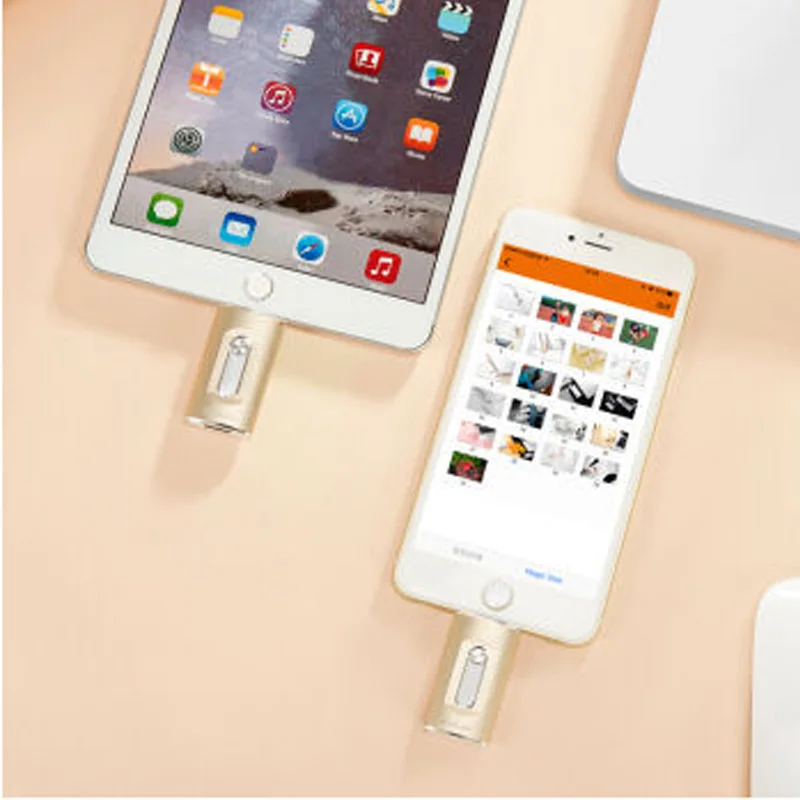 Для мгновенного соединения Порты и разъёмы i-Flash двойной разъем флеш-накопитель USB 3,0, объемом памяти 32 Гб или 64 ГБ 128 ГБ для iPhone/iPad/iPod IOS7.0