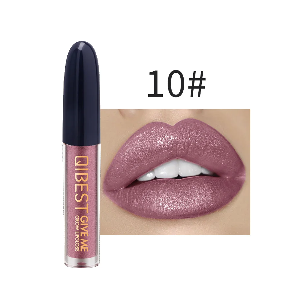 18 colors Lipgloss Sexy Liquid Lip Gloss non-stick cup lip gloss Glitter Flip liquid Long Lasting Waterproof makeup cosmetics - Цвет: 10