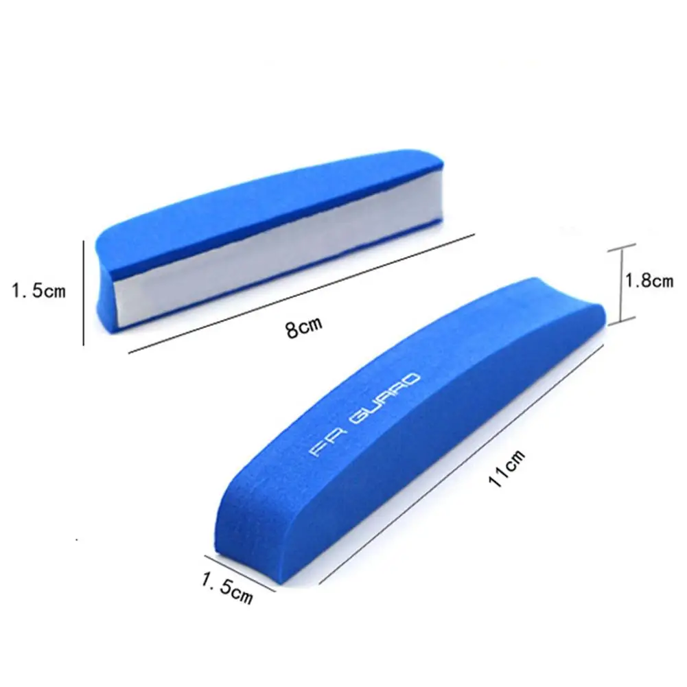4-piece Car EVA Side Door Edge Guard Protector Protective Strip Protector Bumper Guards Emblem