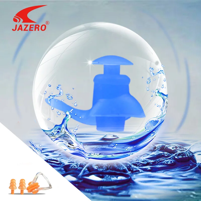 JAZERO Silicone Soft Earplugs Swimming Colorful Earplugs For Swimming Water Sports Children Accessories Swimming Comfortable
