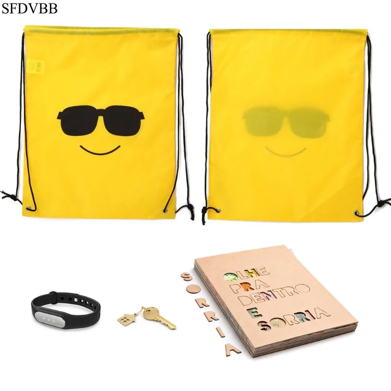 Emoji Drawstring Bags 12 Pack Cute Assorted Emoticon Party Favors