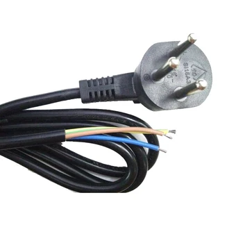 

2PCS Israel Power Cable Plug 3 x1 Universal 3 Prong Power Cord 1.5M Extension Cord